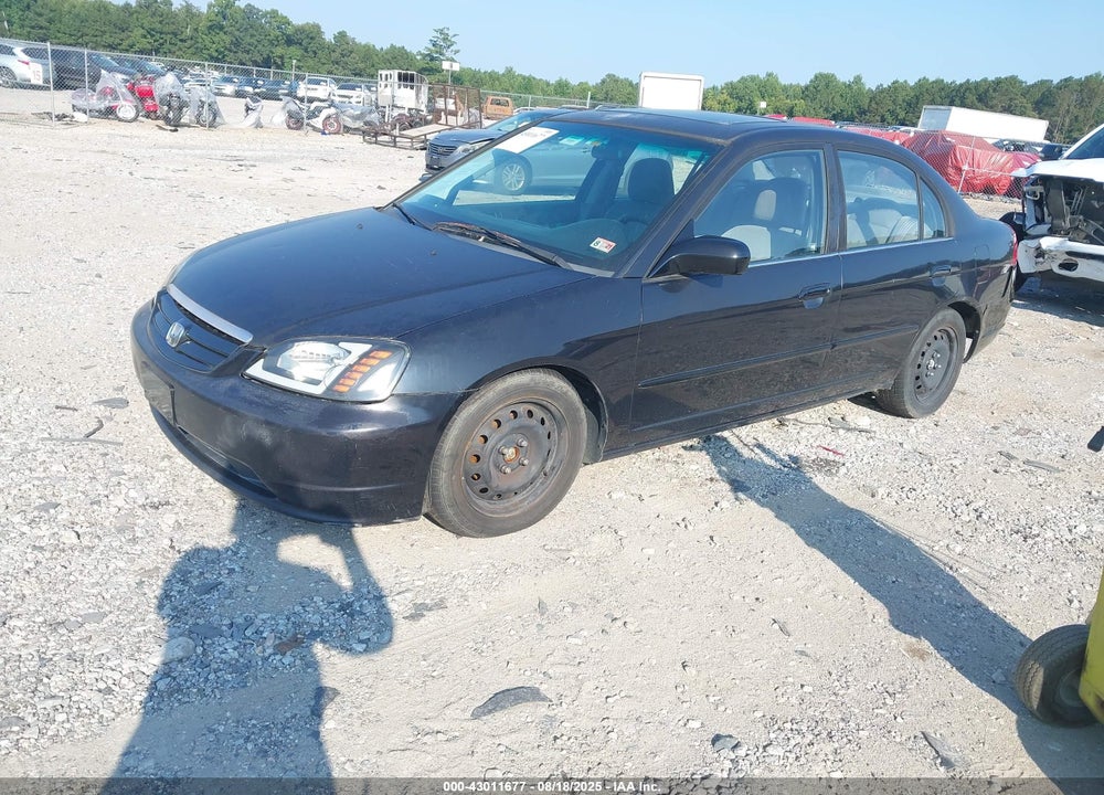 2001 HONDA CIVIC VIN: 2HGES257X1H588702