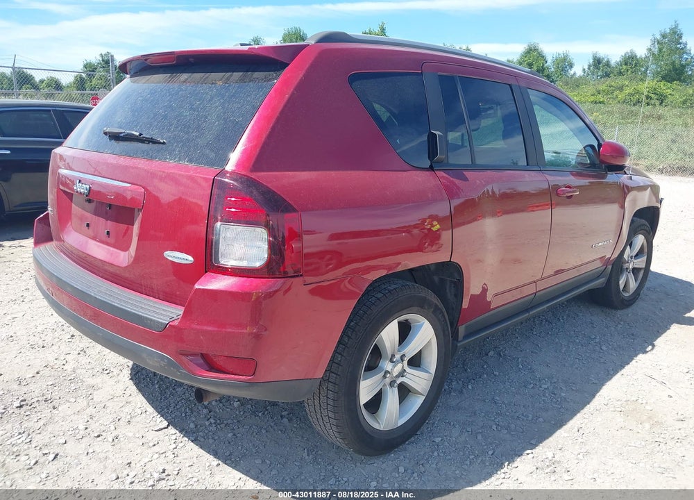 2017 JEEP COMPASS LATITUDE 4X4 VIN: 1C4NJDEB4HD168300