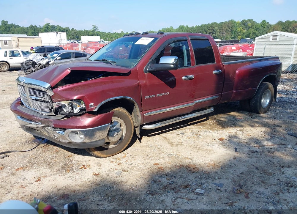 2003 DODGE RAM 3500 SLT/LARAMIE/ST VIN: 3D7MA48CX3G801612