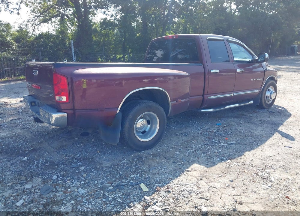 2003 DODGE RAM 3500 SLT/LARAMIE/ST VIN: 3D7MA48CX3G801612
