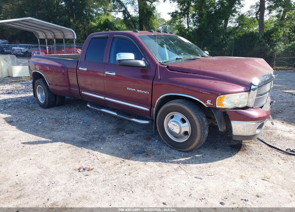 2003 DODGE RAM 3500 SLT/LARAMIE/ST VIN: 3D7MA48CX3G801612