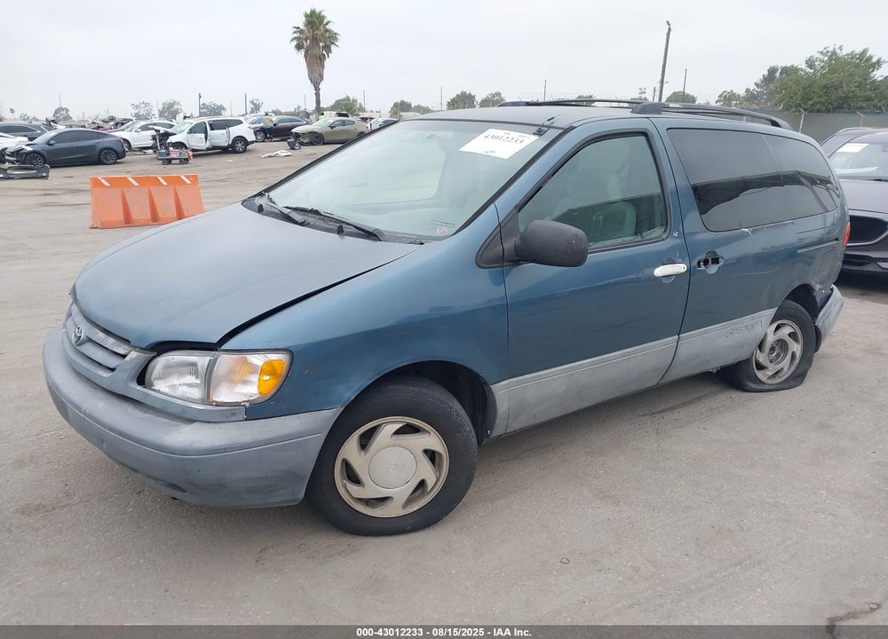 2000 TOYOTA SIENNA LE VIN: 4T3ZF13C6YU210921