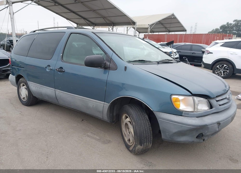 2000 TOYOTA SIENNA LE VIN: 4T3ZF13C6YU210921