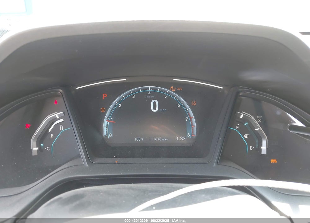 2019 HONDA CIVIC VIN: 19XFC2F6XKE207370