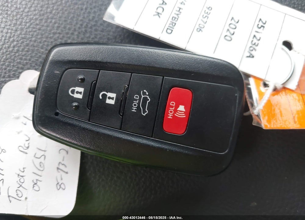 2020 TOYOTA RAV4 HYBRID XLE VIN: 2T3RWRFV3LW091651