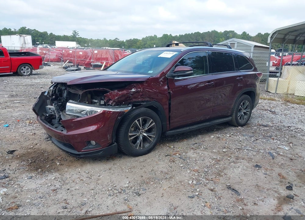 2016 TOYOTA HIGHLANDER VIN: 5TDKKRFH9GS168702