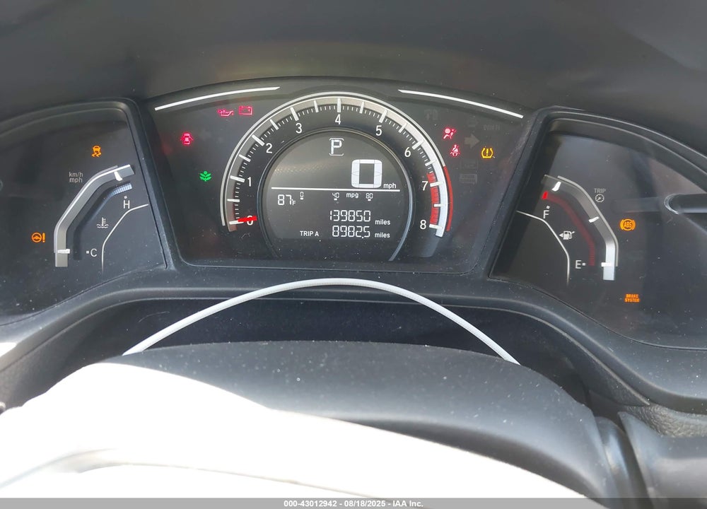 2017 HONDA CIVIC VIN: 2HGFC2F5XHH552713