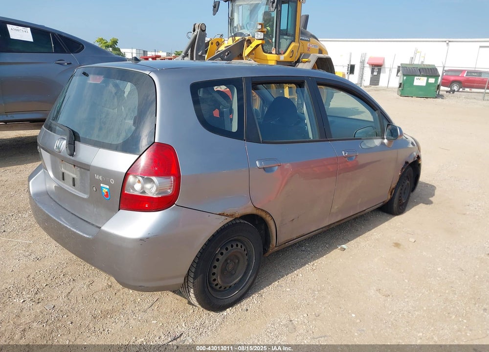 2007 HONDA FIT VIN: JHMGD384X7S036917