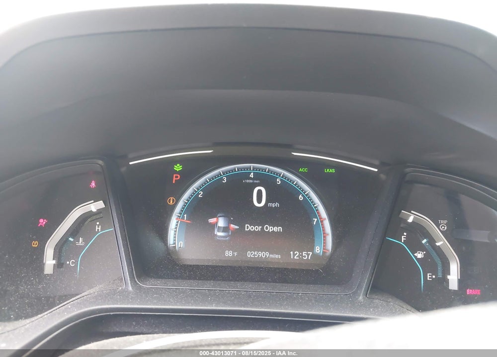 2019 HONDA CIVIC VIN: 2HGFC2F65KH559570