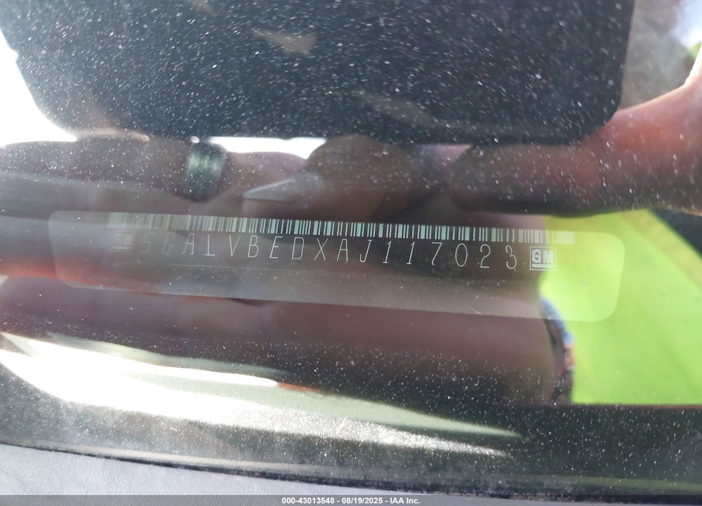2010 BUICK ENCLAVE VIN: 5GALVBEDXAJ117023