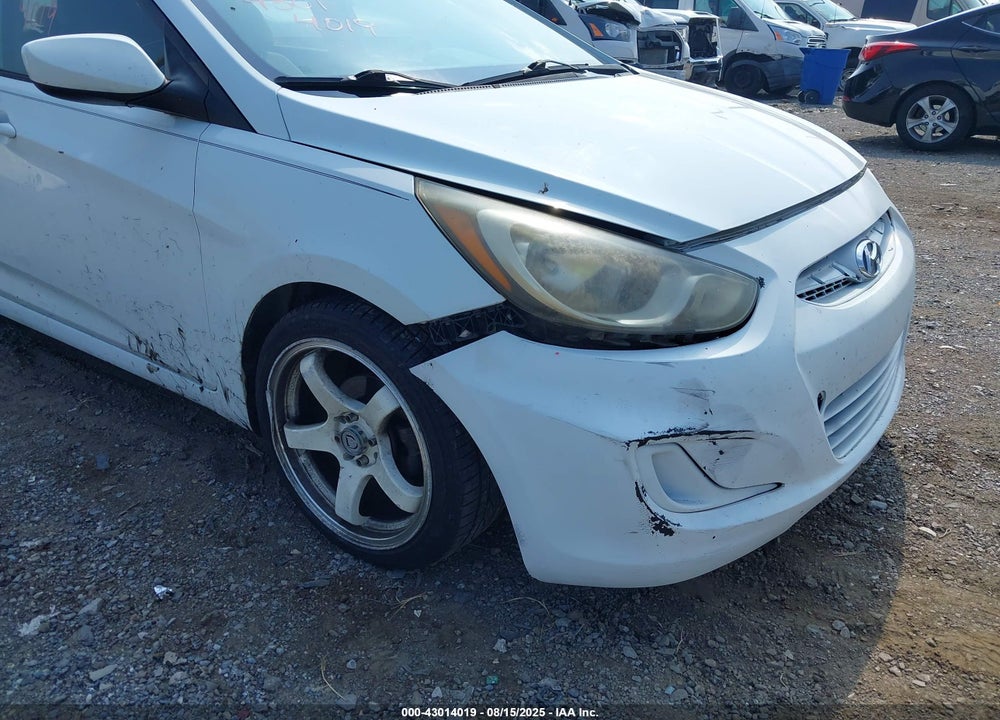 2012 HYUNDAI ACCENT GLS VIN: KMHCT4AE7CU249622