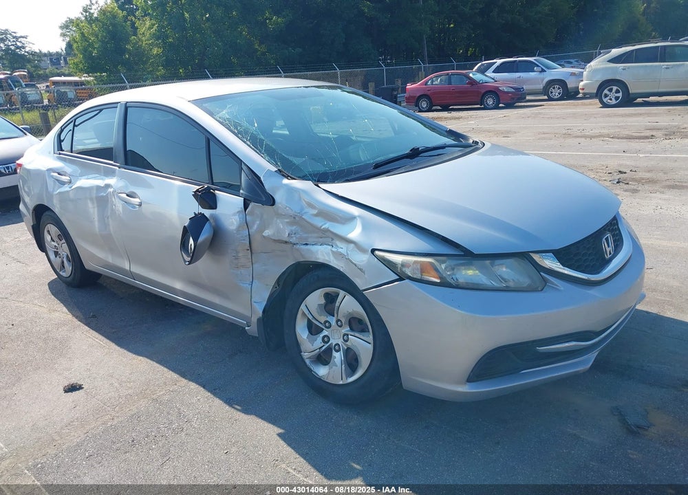 2014 HONDA CIVIC LX VIN: 2HGFB2F55EH512215