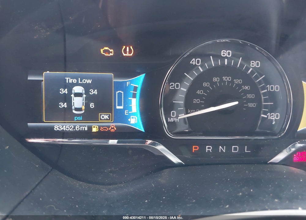 2017 LINCOLN MKZ VIN: 3LN6L5MUXHR646164