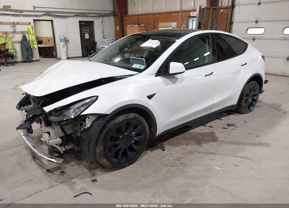 2021 TESLA MODEL Y VIN: 5YJYGDEEXMF107980