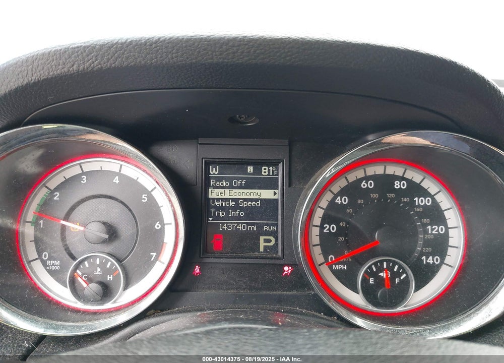 2013 DODGE DURANGO VIN: 1C4RDJAG3DC500574