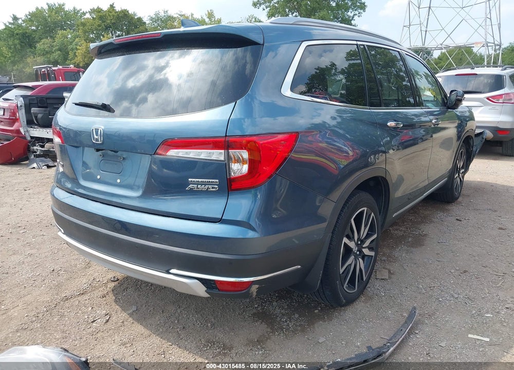 2021 HONDA PILOT AWD TOURING 8 PASSENGER VIN: 5FNYF6H95MB000378