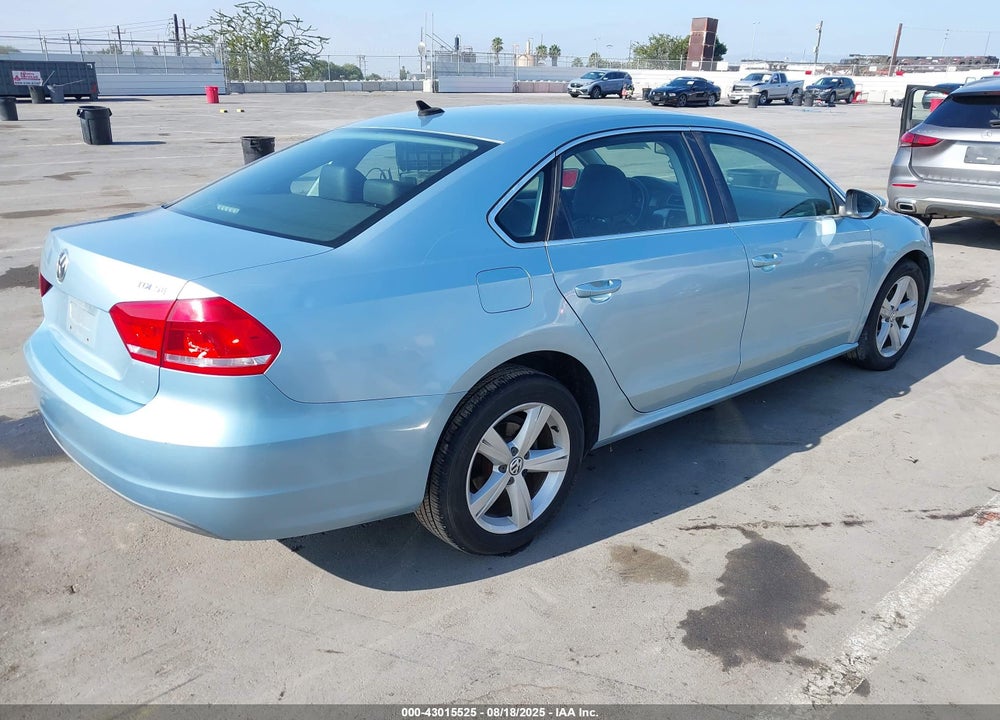2012 VOLKSWAGEN PASSAT VIN: 1VWBN7A31CC013013
