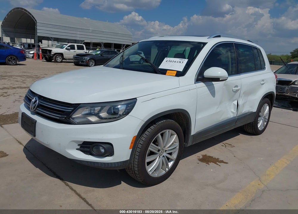 2016 VOLKSWAGEN TIGUAN VIN: WVGAV7AX2GW541824