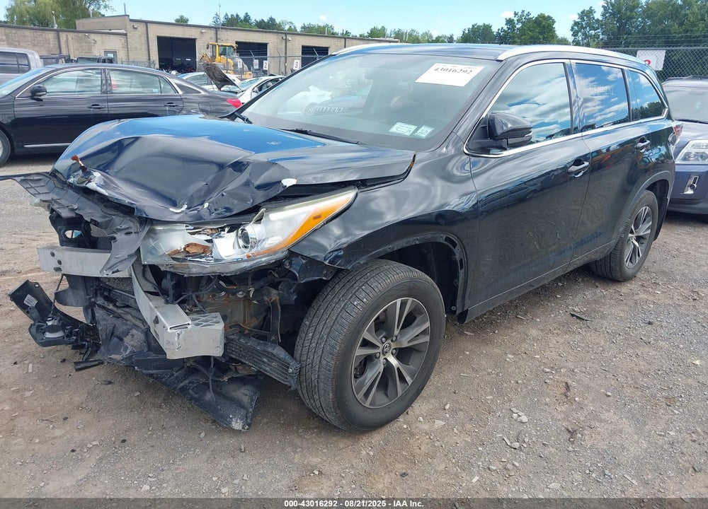 2016 TOYOTA HIGHLANDER VIN: 5TDJKRFHXGS301219