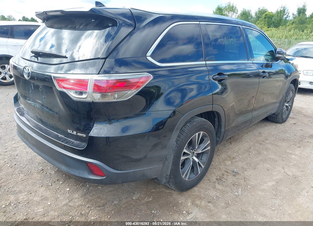 2016 TOYOTA HIGHLANDER VIN: 5TDJKRFHXGS301219