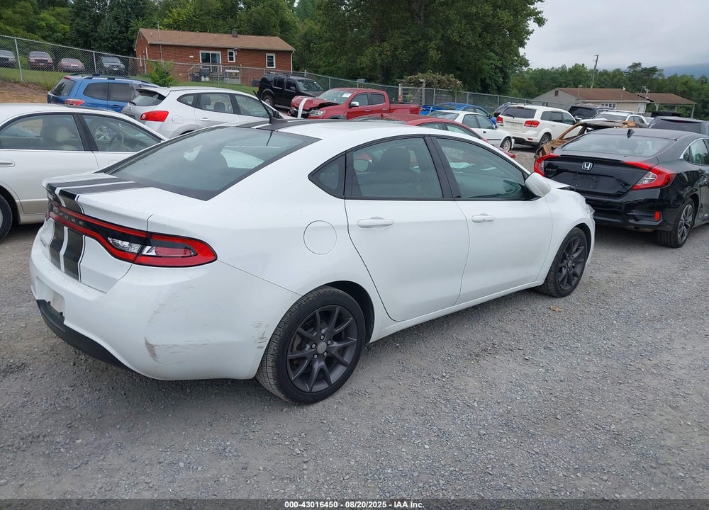 2016 DODGE DART VIN: 1C3CDFAA3GD578662