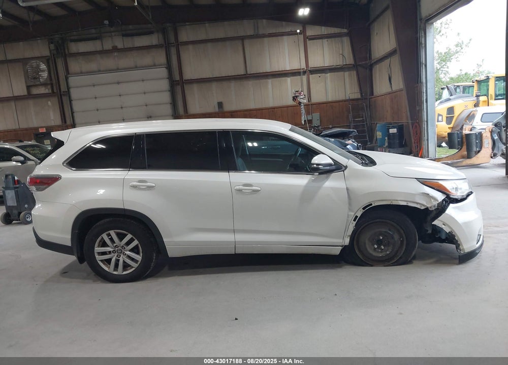 2016 TOYOTA HIGHLANDER VIN: 5TDBKRFH7GS344324