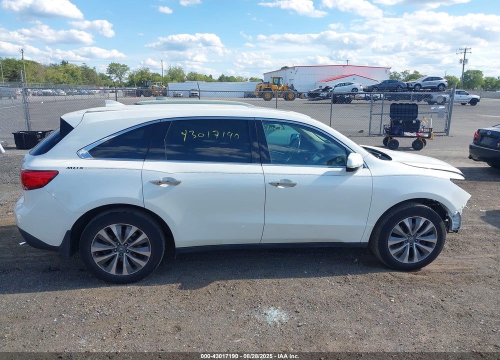 2015 ACURA MDX VIN: 5FRYD4H47FB017750