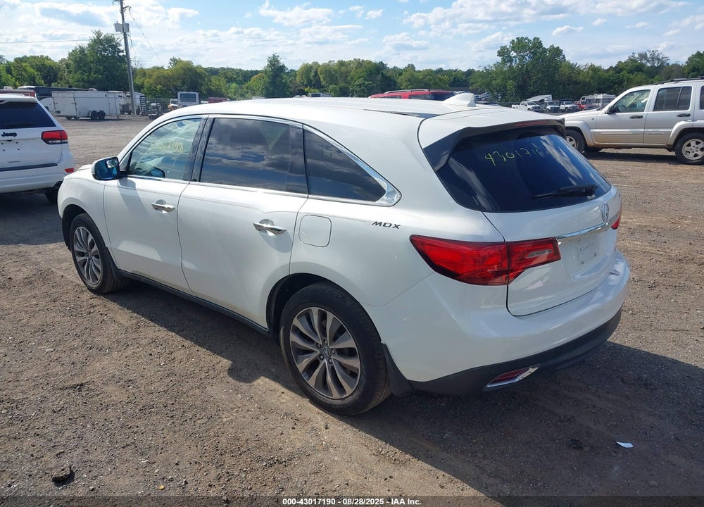 2015 ACURA MDX VIN: 5FRYD4H47FB017750