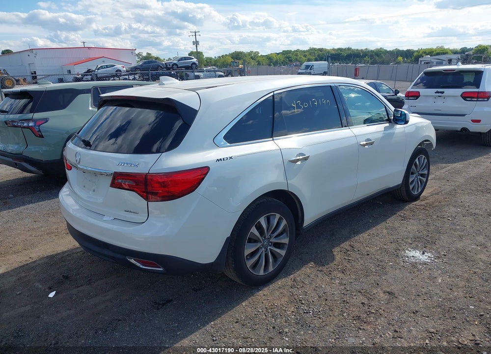 2015 ACURA MDX VIN: 5FRYD4H47FB017750
