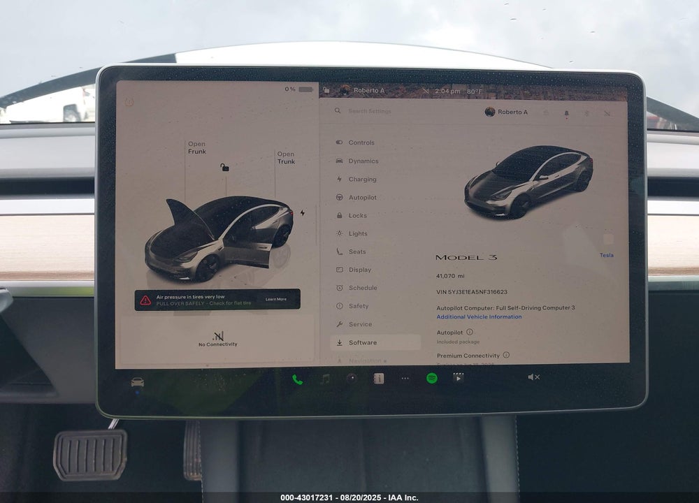 2022 TESLA MODEL 3 VIN: 5YJ3E1EA5NF316623