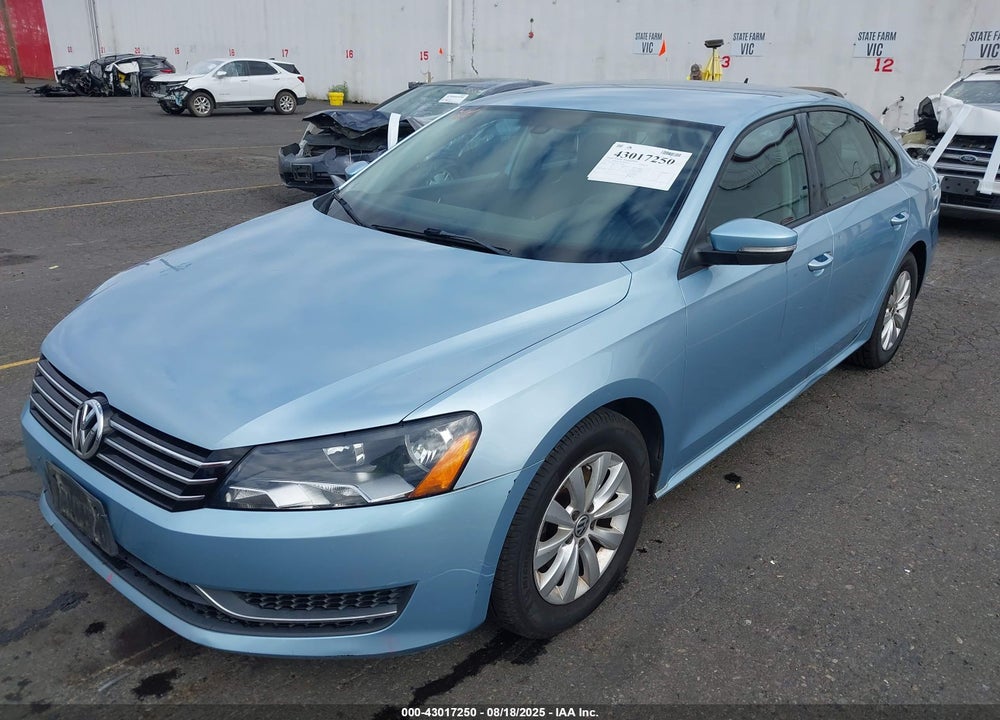 2012 VOLKSWAGEN PASSAT VIN: 1VWAP7A37CC103899