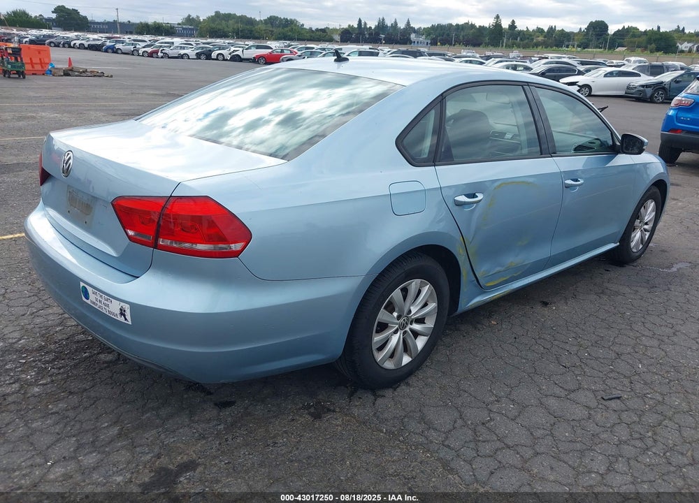 2012 VOLKSWAGEN PASSAT VIN: 1VWAP7A37CC103899