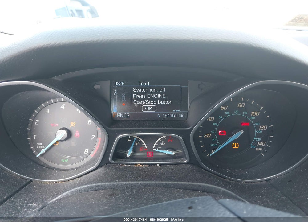 2014 FORD FOCUS VIN: 1FADP3J23EL233221