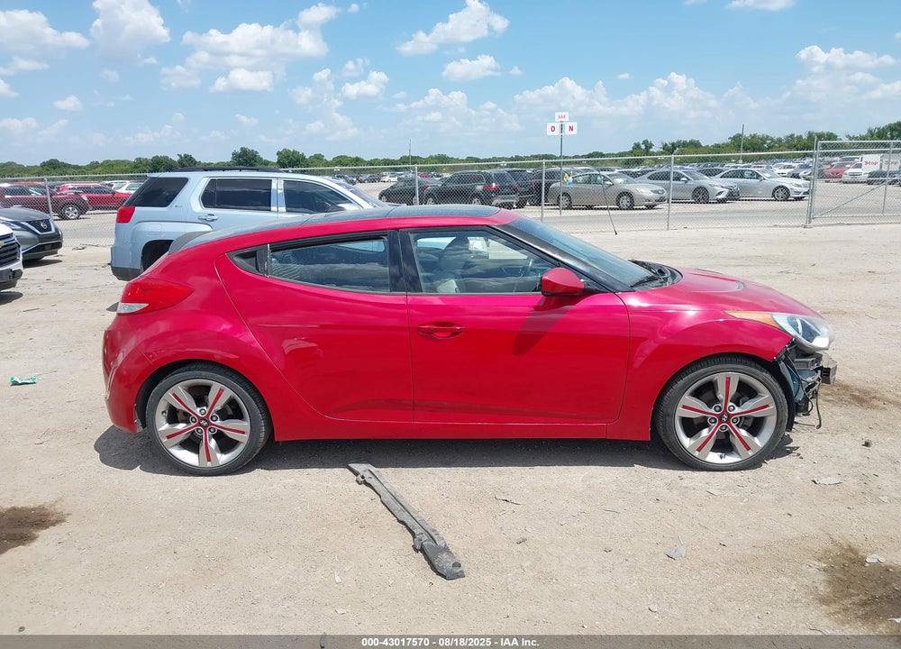 2013 HYUNDAI VELOSTER BASE W/GRAY VIN: KMHTC6AD1DU142957