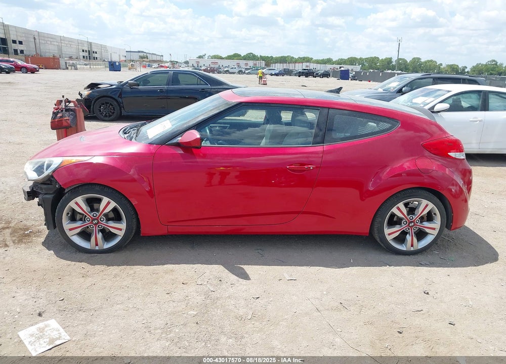 2013 HYUNDAI VELOSTER BASE W/GRAY VIN: KMHTC6AD1DU142957
