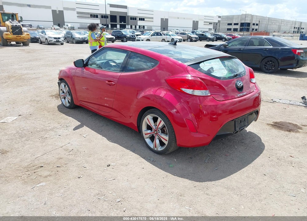 2013 HYUNDAI VELOSTER BASE W/GRAY VIN: KMHTC6AD1DU142957