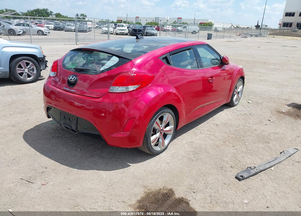 2013 HYUNDAI VELOSTER BASE W/GRAY VIN: KMHTC6AD1DU142957