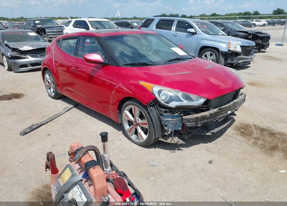 2013 HYUNDAI VELOSTER BASE W/GRAY VIN: KMHTC6AD1DU142957