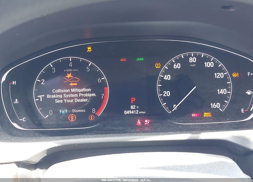 2019 HONDA ACCORD EX VIN: 1HGCV1F4XKA055746