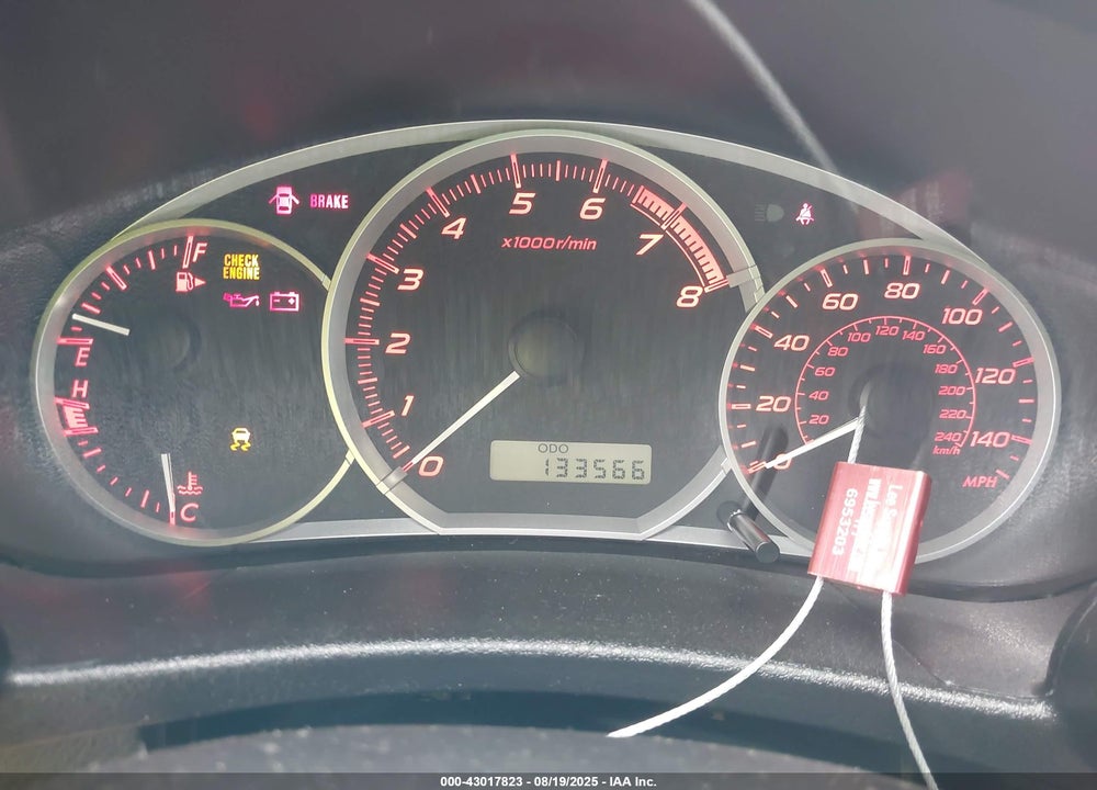 2013 SUBARU IMPREZA VIN: JF1GR7E68DG886288