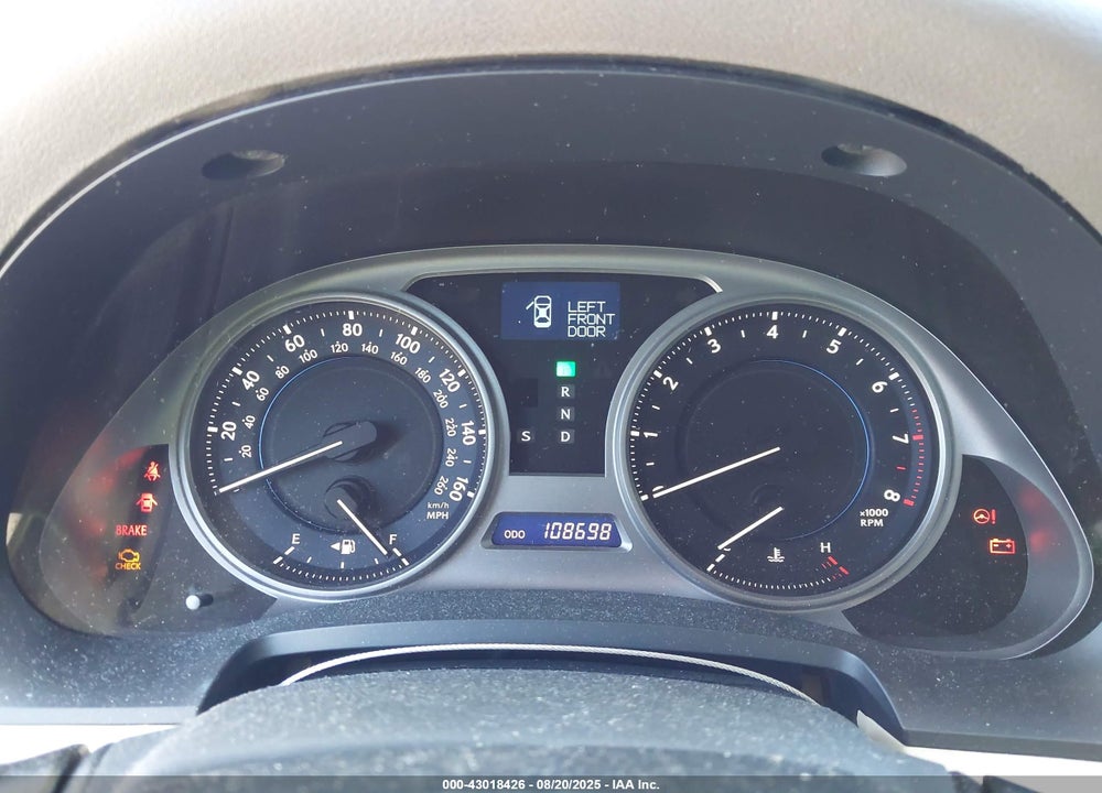 2010 LEXUS IS 250 VIN: JTHBF5C20A5123804