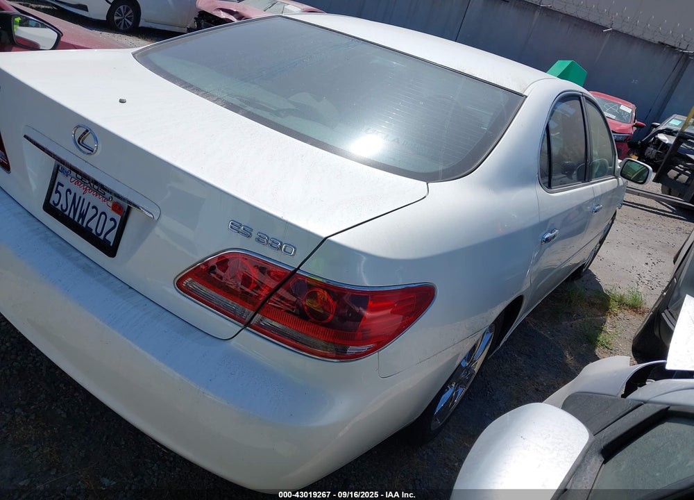 2006 LEXUS ES 330 VIN: JTHBA30G165159737