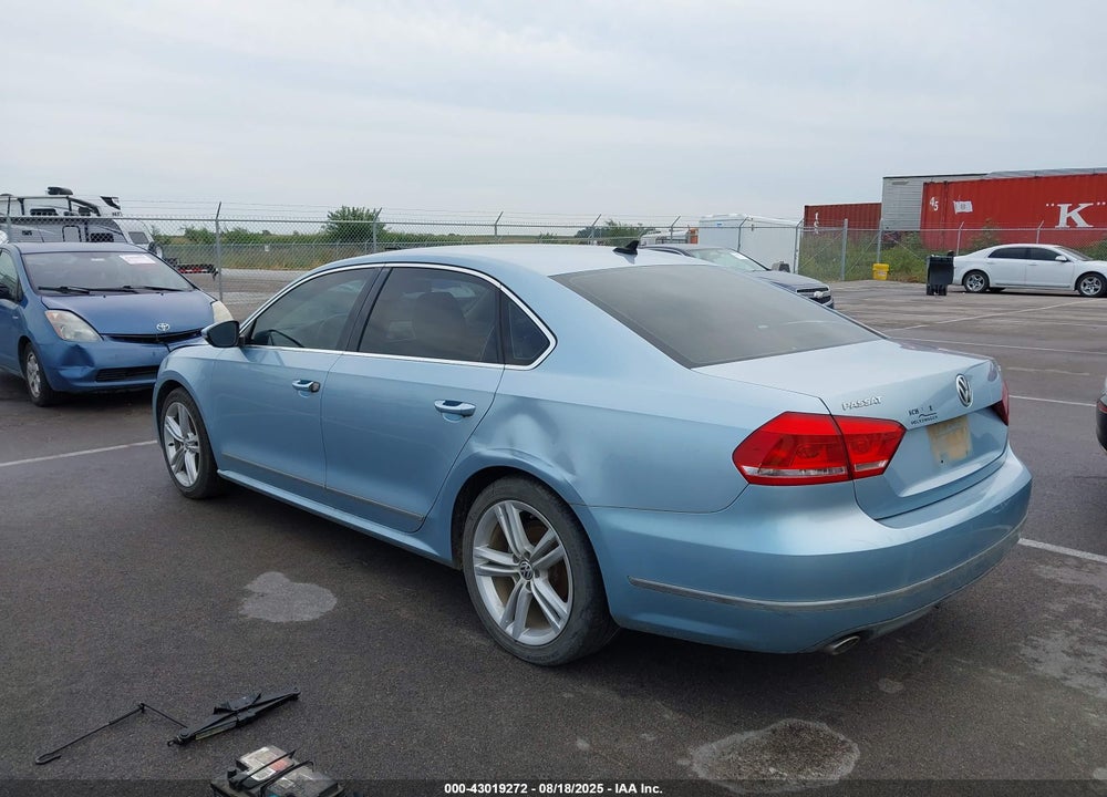 2012 VOLKSWAGEN PASSAT VIN: 1VWCN7A30CC105346