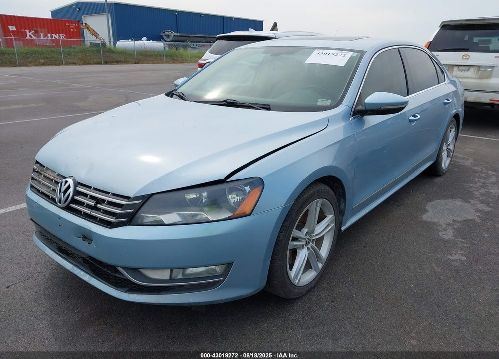2012 VOLKSWAGEN PASSAT VIN: 1VWCN7A30CC105346