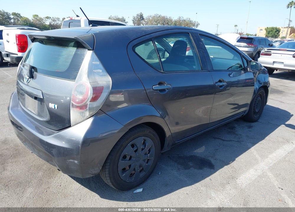 2012 TOYOTA PRIUS C ONE VIN: JTDKDTB34C1506323