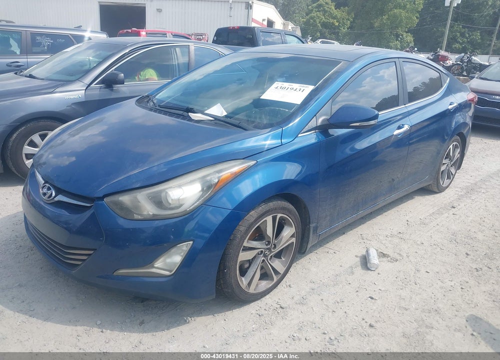 2014 HYUNDAI ELANTRA VIN: KMHDH4AE7EU057318