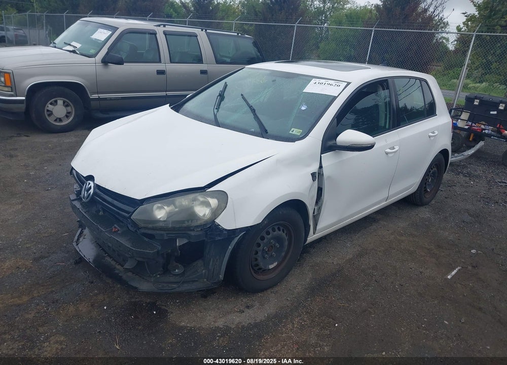 2012 VOLKSWAGEN GOLF VIN: WVWDB7AJ5CW318144