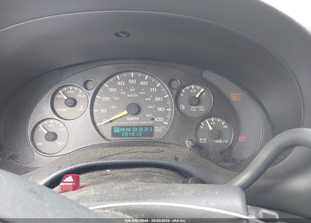 1998 CHEVROLET BLAZER VIN: 1GNDT13W6W2173668
