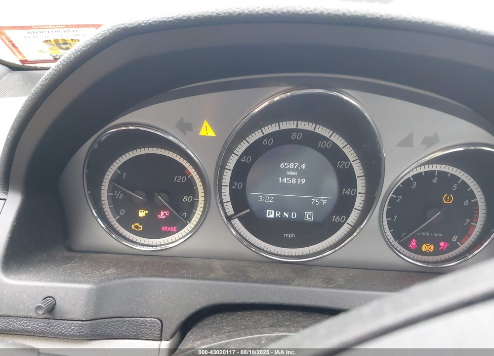 2010 MERCEDES-BENZ C CLASS VIN: WDDGF8BB9AR125477