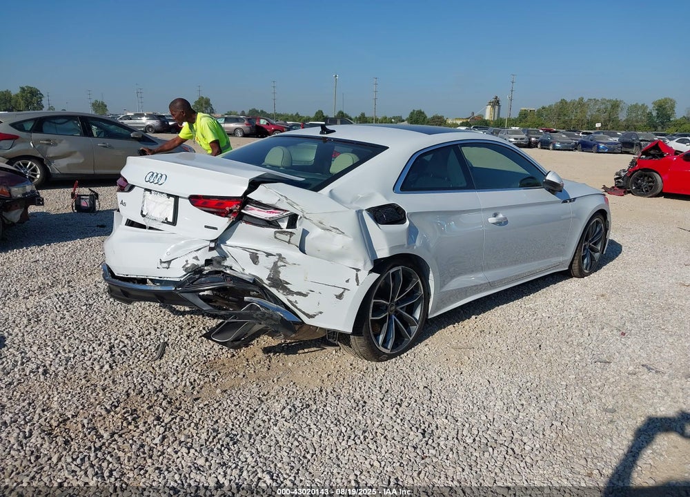 2022 AUDI A5 PREMIUM PLUS 45 TFSI S LINE QUATTRO S TRONIC VIN: WAUTAAF58NA014830